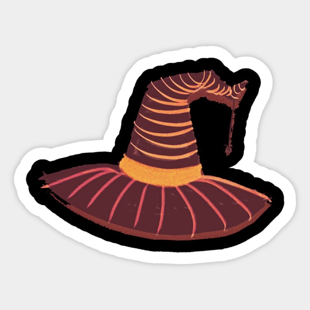 Halloween Hat Sticker by minniemorrisart